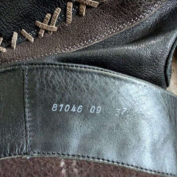 Think! Black Leather Winter Boots 37 - Picture 7 of 8